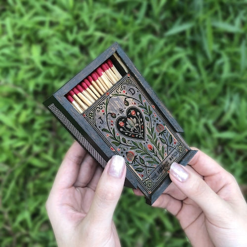 Custom Wooden Matchbox for Couples