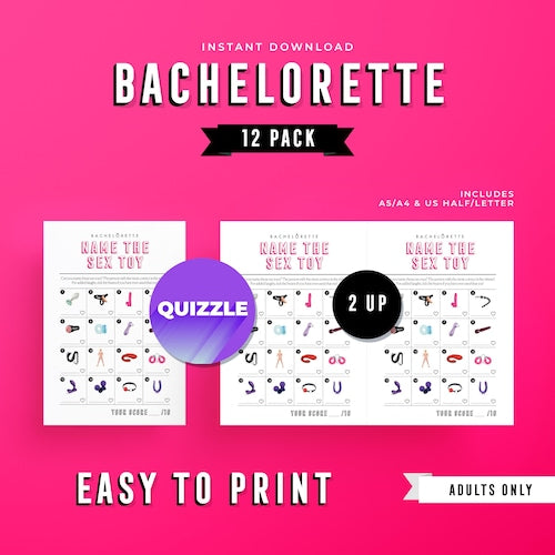 Ultimate Naughty Bachelorette Party Games Bundle – 12 Pack