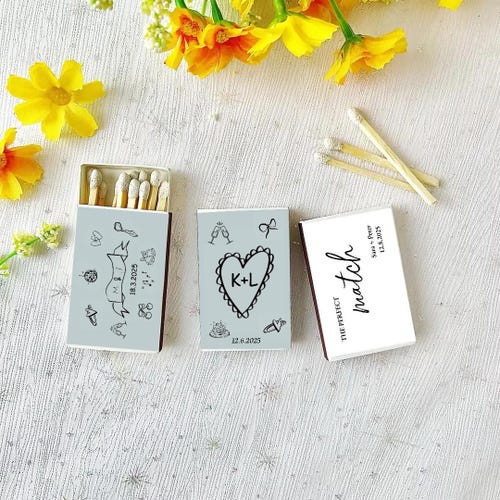 Custom Matchboxes - Personalized Wedding Souvenirs