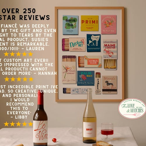 Custom Matchbook Art Print