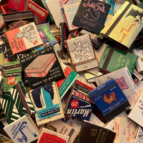 Vintage Matchbook Collection – Set of 16