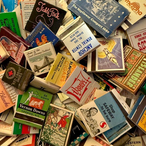 Vintage Matchbook Collection – Set of 16