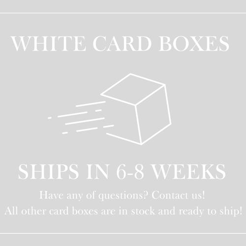 White Acrylic Wedding Card Box with Lock and Custom Raised Text
