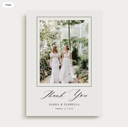 Simplicity Thank You Card