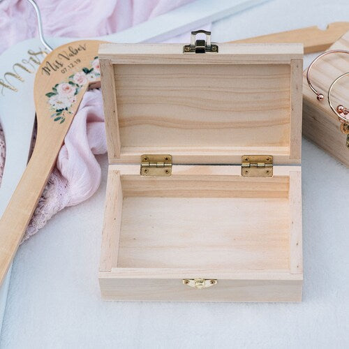 Personalized Wooden Flower Girl Gift Box