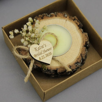 Personalized Rustic Wedding Favors