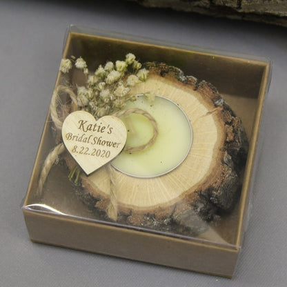 Personalized Rustic Wedding Favors