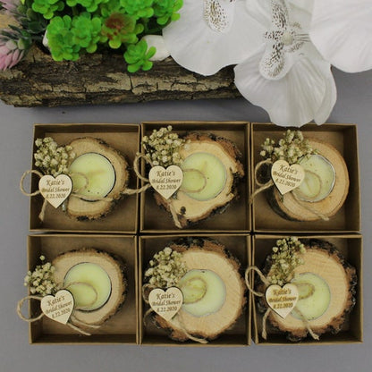 Personalized Rustic Wedding Favors