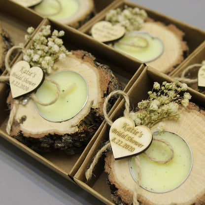 Personalized Rustic Wedding Favors