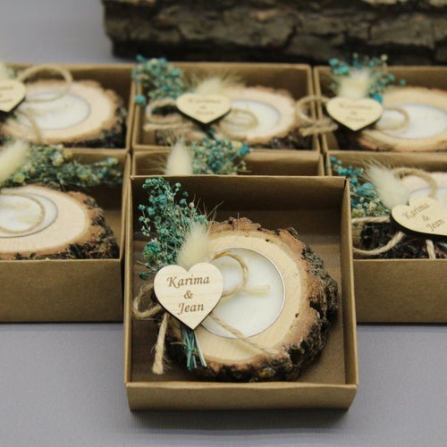 Personalized Rustic Wedding Favors