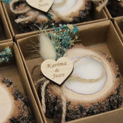 Personalized Rustic Wedding Favors