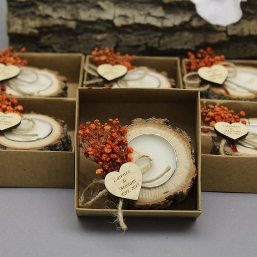 Personalized Rustic Wedding Favors