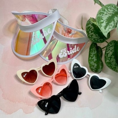 Heart Sunglasses Babe & Bride Sunglasses Bachelorette Party Sunglasses