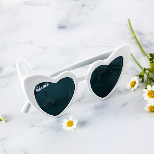 Heart Sunglasses Babe & Bride Sunglasses Bachelorette Party Sunglasses