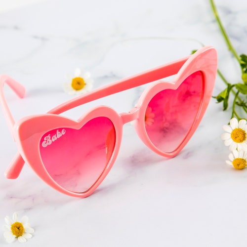 Heart Sunglasses Babe & Bride Sunglasses Bachelorette Party Sunglasses