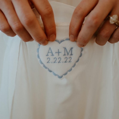 Personalized Wedding Dress Patch Something Blue