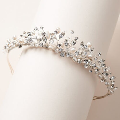 Pearl & Crystal Wedding Tiara/Bridal Headpiece