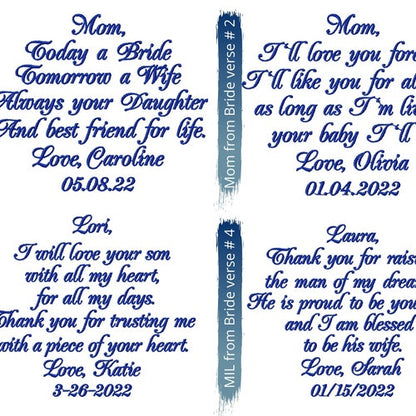 Personalized Father of the Bride Handkerchief – Wedding Gift for Dad