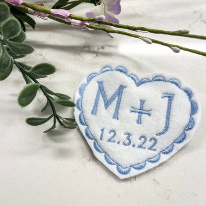 Personalized Wedding Dress Patch Something Blue