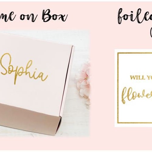 Premium Flower Girl Proposal Gift Box