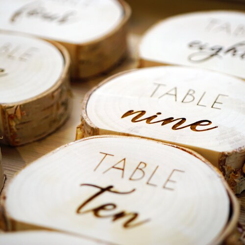 Rustic Wedding Table Number Holder