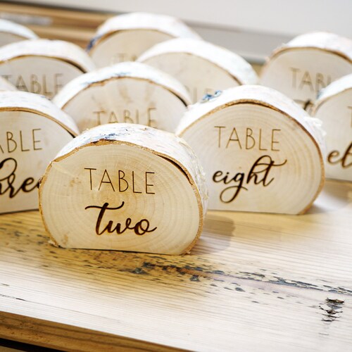 Rustic Wedding Table Number Holder