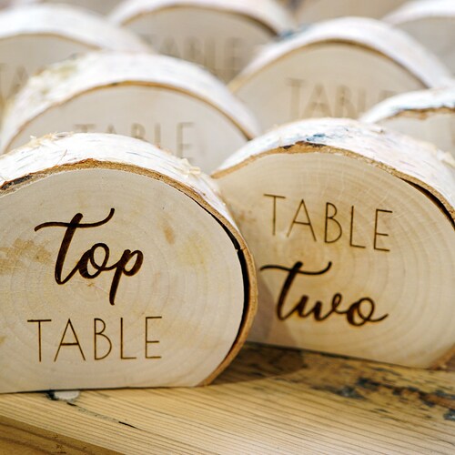 Rustic Wedding Table Number Holder