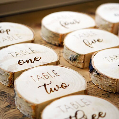 Rustic Wedding Table Number Holder