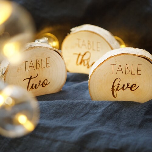 Rustic Wedding Table Number Holder