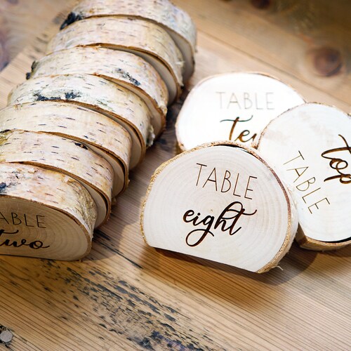 Rustic Wedding Table Number Holder