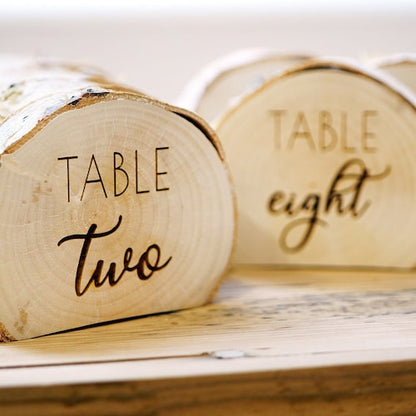 Rustic Wedding Table Number Holder