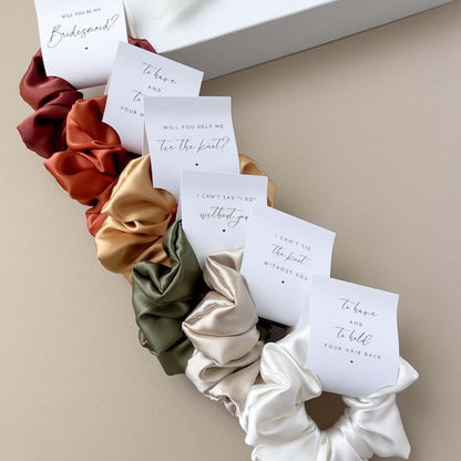 To Have and To Hold Scrunchie Bridesmaid Proposal Gift