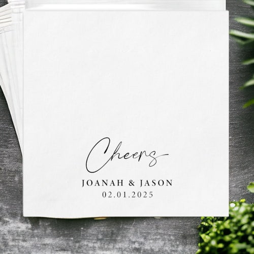 Personalized Foil Wedding and Event Napkins