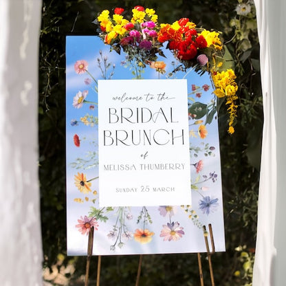 Wildflowers Bridal Shower Sign