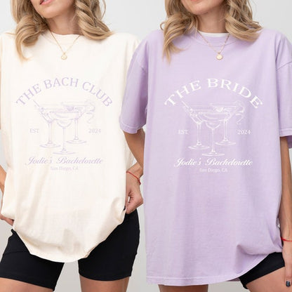 Social Club Luxury Bachelorette Party Shirts (Personalizable)