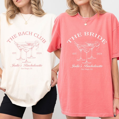 Social Club Luxury Bachelorette Party Shirts (Personalizable)