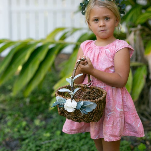 Flower Girl Basket and Ring Bearer Pillow Set