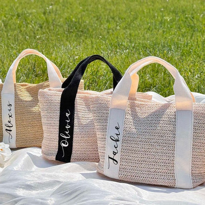 Personalized Woven Tote Bag