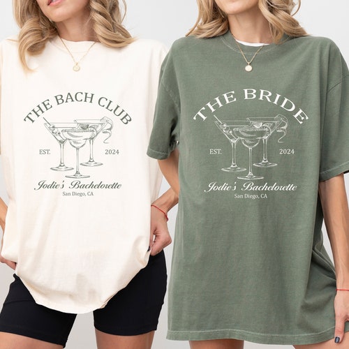 Social Club Luxury Bachelorette Party Shirts (Personalizable)