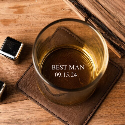 Custom Groomsmen Whiskey Glasses