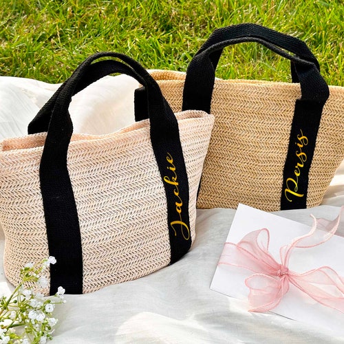 Personalized Woven Tote Bag