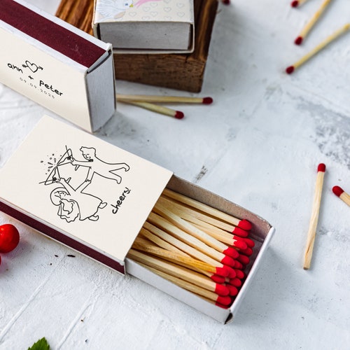 Custom Matchboxes - Personalized Wedding Souvenirs