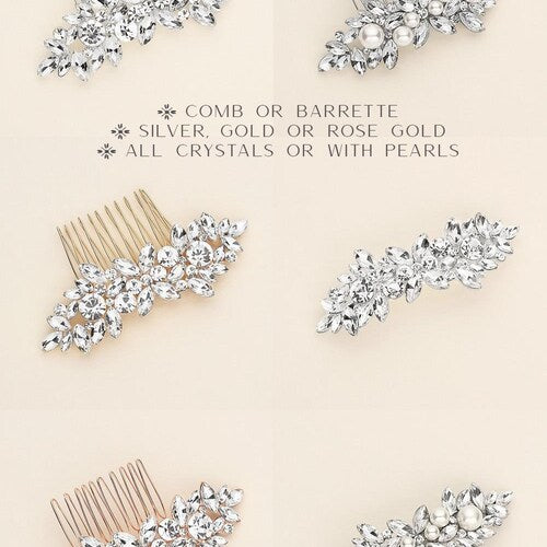 Bridal Rhinestone Crystal Comb