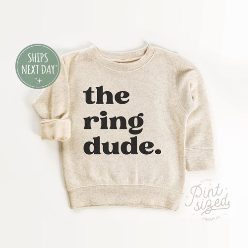 The Ring Dude Toddler Shirt - Cute Ring Bearer Tee