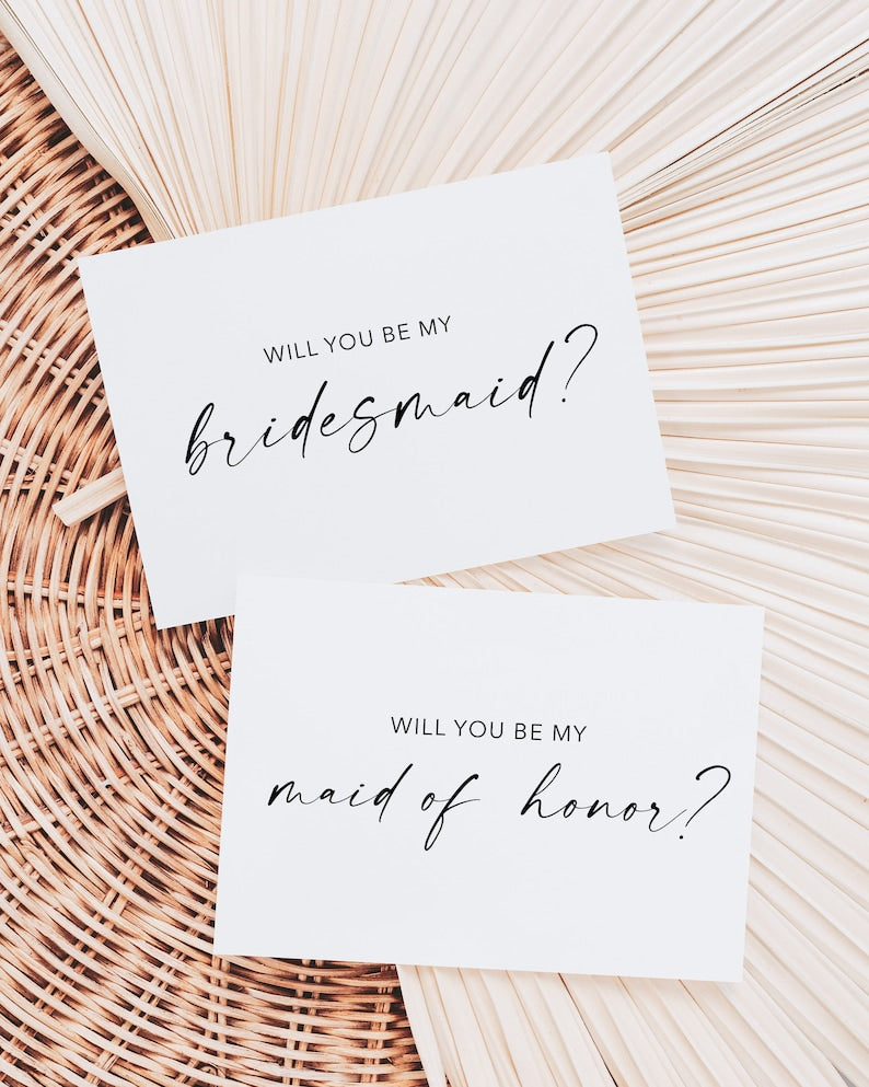 Will You Be My Bridesmaid Proposal Cards
